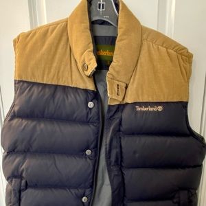 Timberland Two-Tone Full-Zip Puffer Vest Jacket
